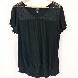 🖤 Torrid Black Flowing Tunic - Size 2